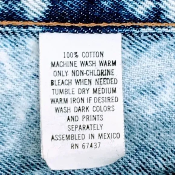 Sasson Women Denim Shorts 80s Vintage Acid Wash Button Fly Cut Off Shorts Sz 29 - Picture 8 of 9